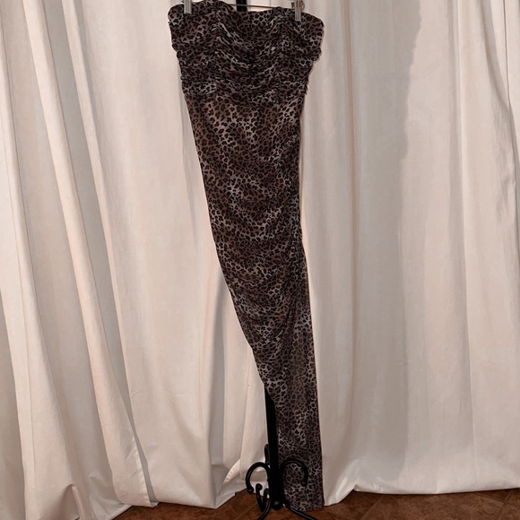 Bustier leopard top with train - Picture 2 of 3